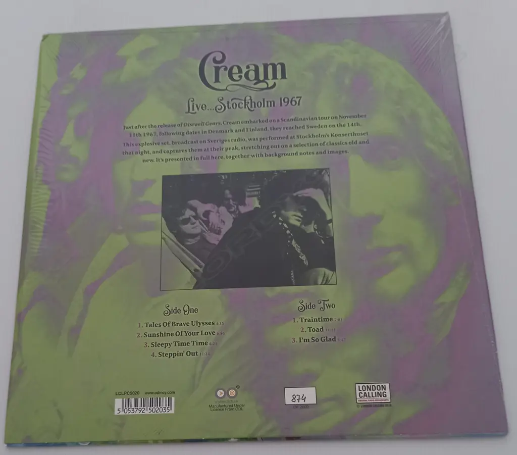 Cream (2), Live... Stockholm 1967 Image 1++